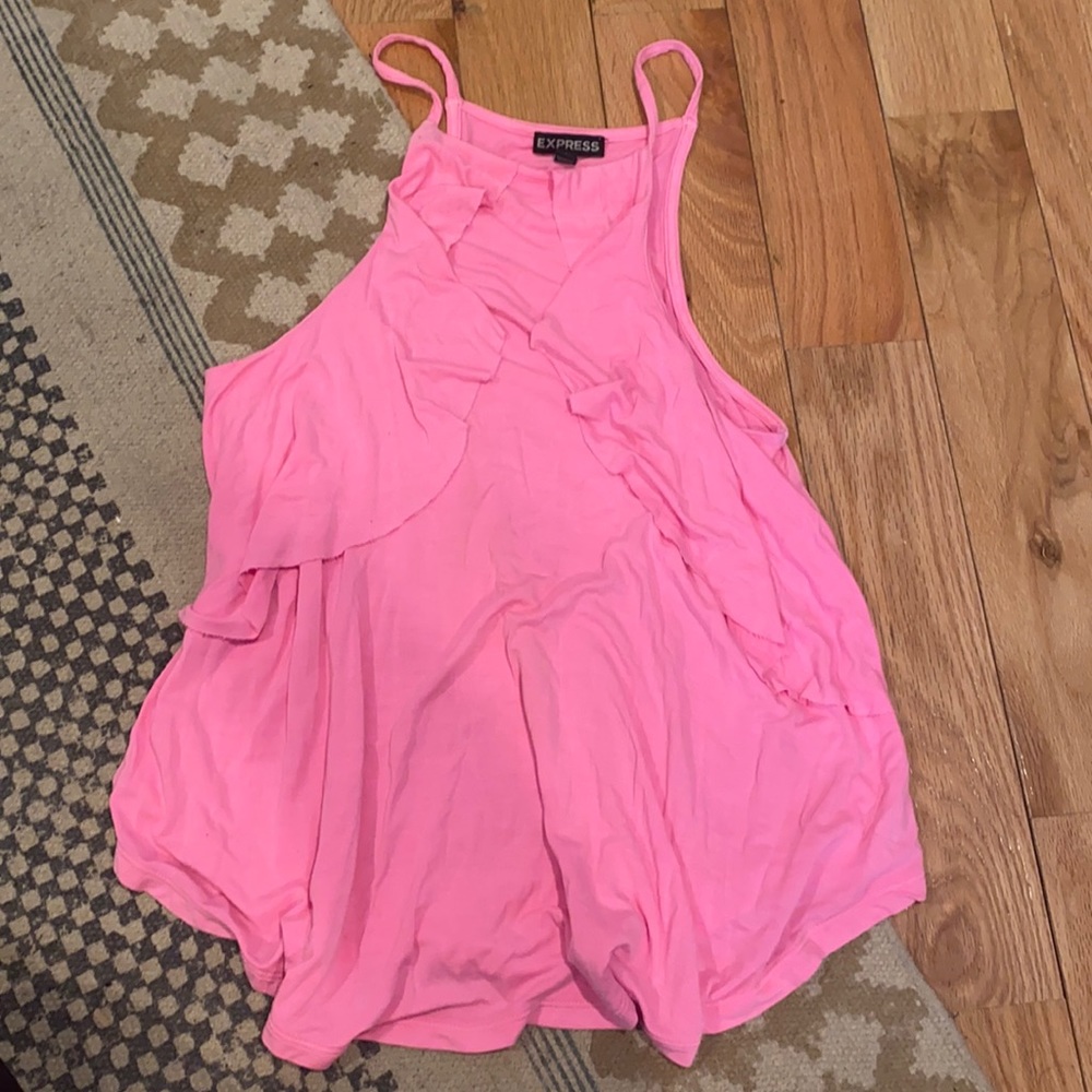 Express hot pink tank - size xs